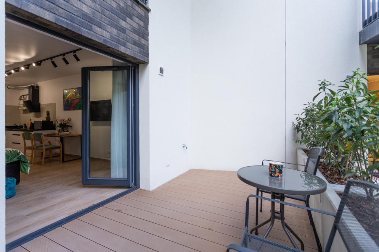 Luxurycity Apartment With Terrace Wroclaw Bagian luar foto